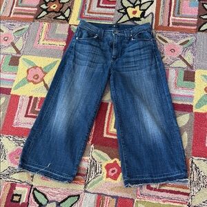 7 For All Mankind Dark Blue Flare Jeans